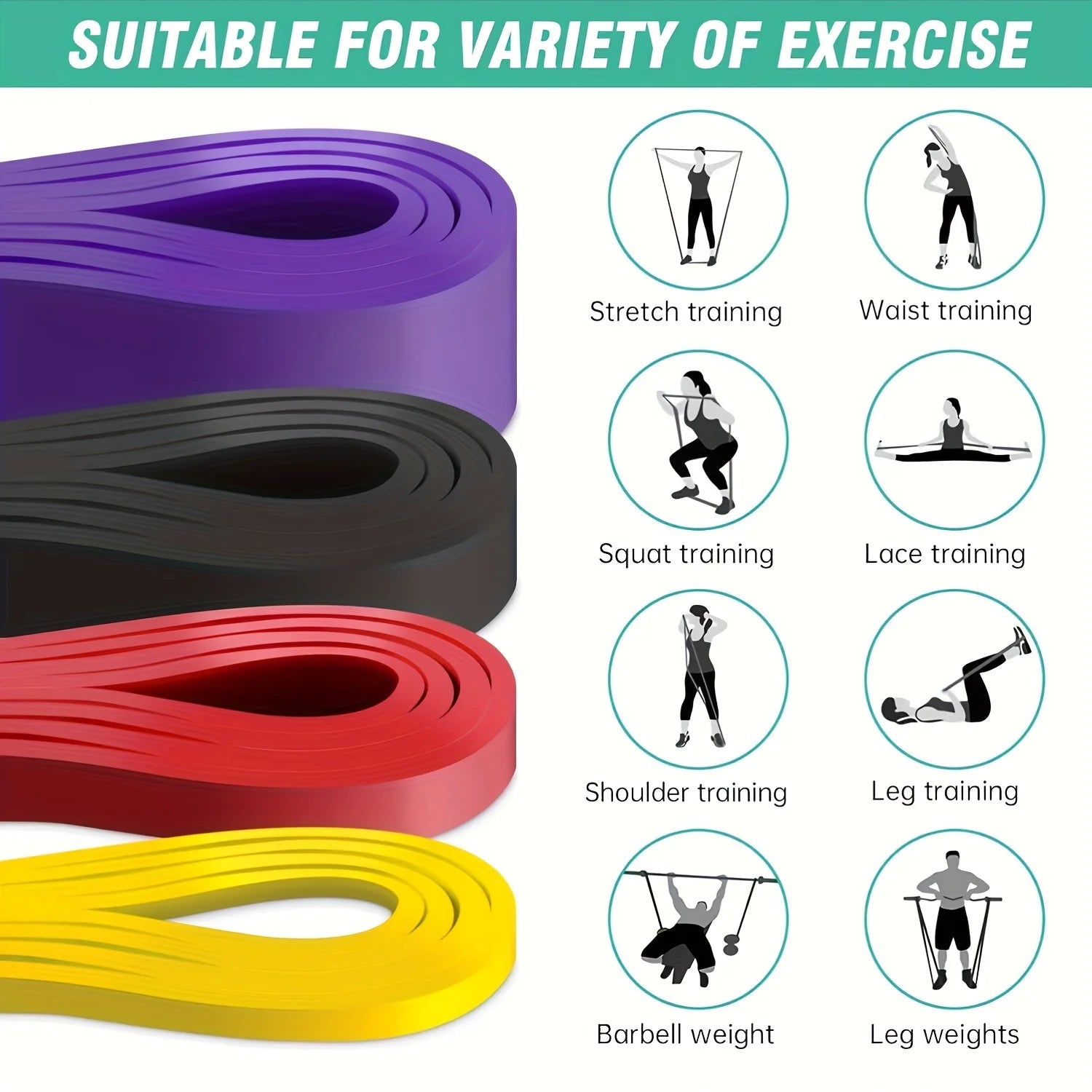 Veloara Heavy-Duty Stackable Resistance Band Set[pre-order]
